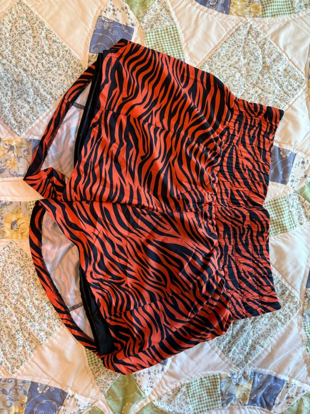 Constantly Varied Gear 5" Unleashed Orange and Black Zebra Athletic Shorts